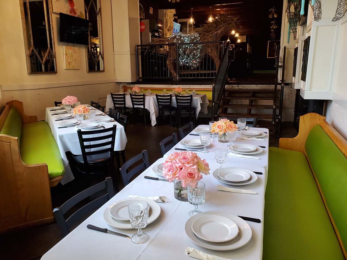 Arlington's bottom floor dining room event venue and catering