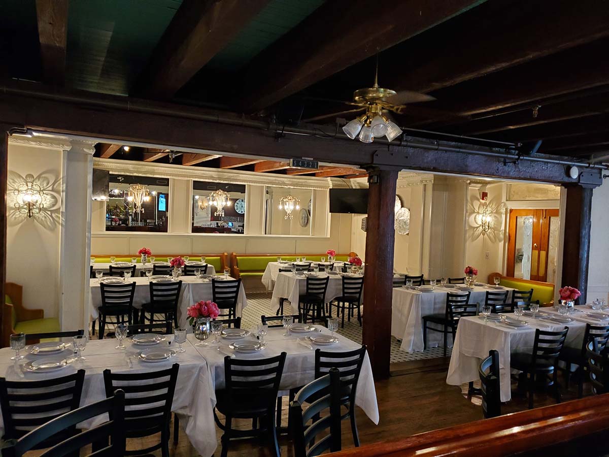 Arlington's bottom floor dining room