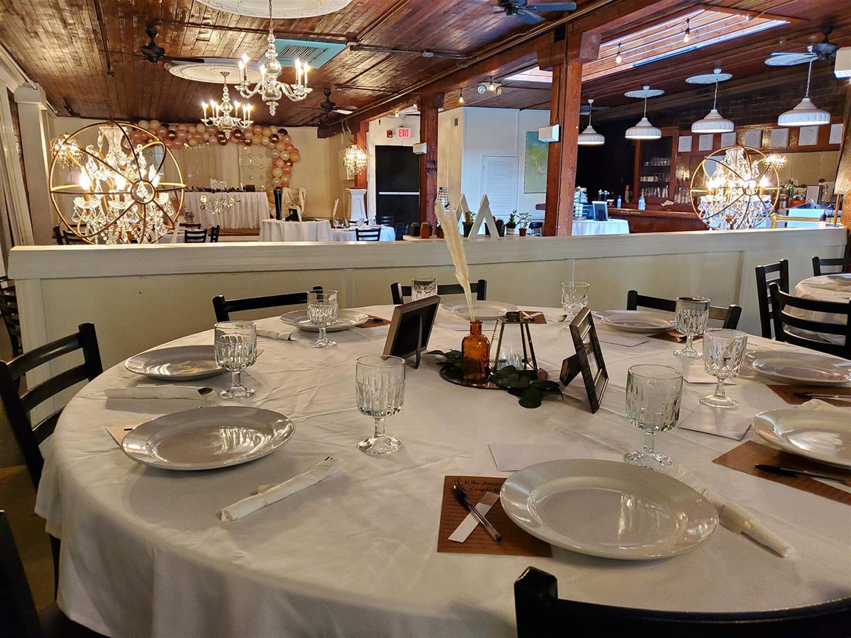 Arlington's top floor dining room