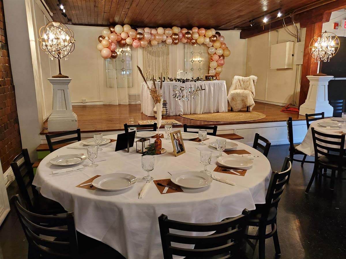 Arlington's top floor dining room